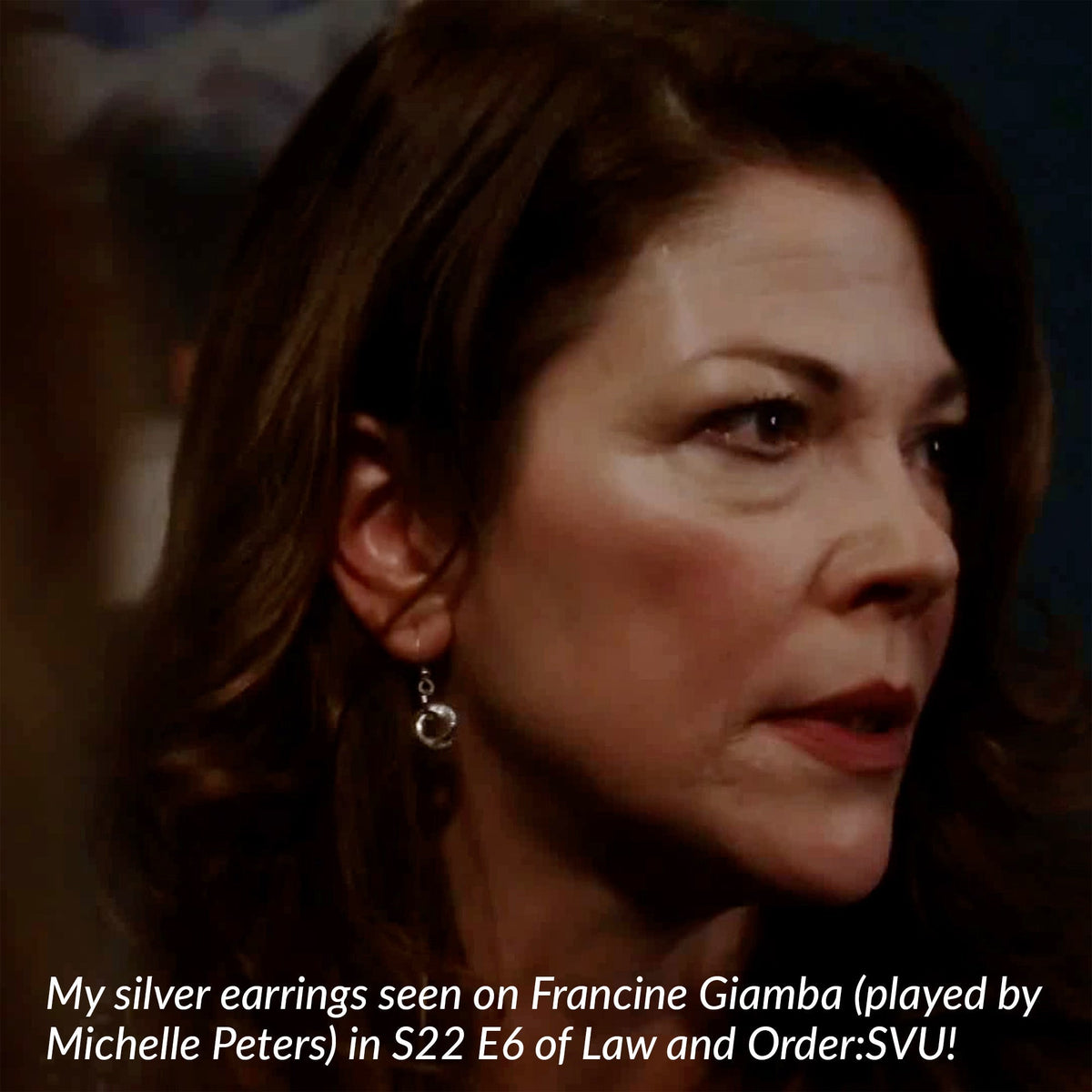 AS SEEN ON LAW AND ORDER: SVU - Argentium Sterling Silver Love Knot Dangle Earrings