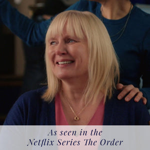 AS SEEN IN The Order: 14K Gold-Filled Love Knot Jewelry Set - Necklace & Earrings