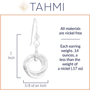 Handmade Argentium Sterling Silver Love Knot Earrings - Tarnish Resistant