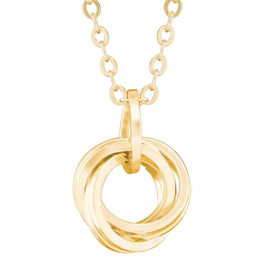 Classic Love Knot Pendant Necklace in 14K Yellow Gold Fill - 18" or 20" Chain Included