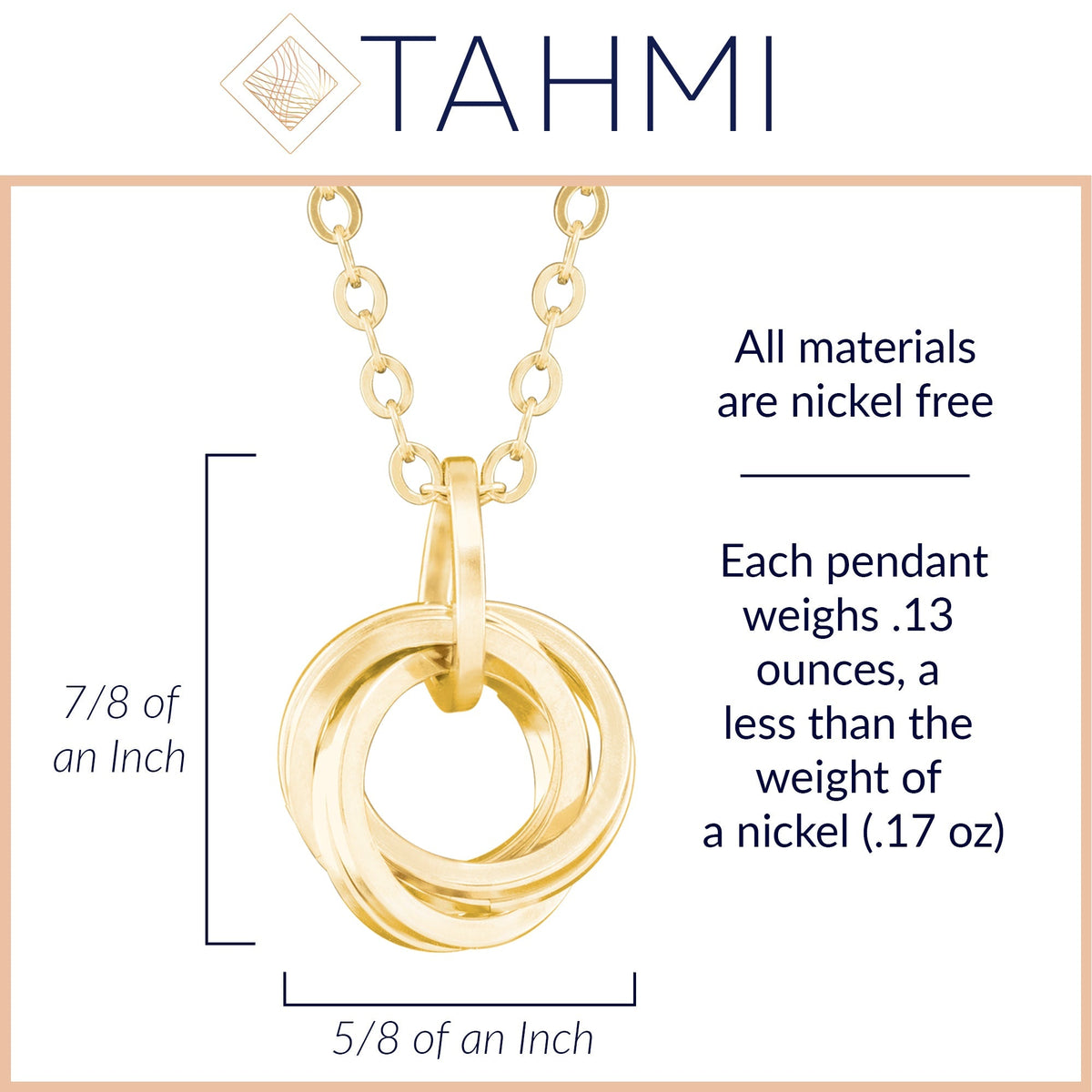 Classic Love Knot Pendant Necklace in 14K Yellow Gold Fill - 18" or 20" Chain Included