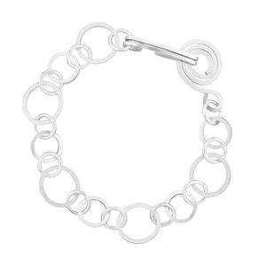 Handcrafted Silver Open Link Chain Bracelet in Argentium Sterling Silver